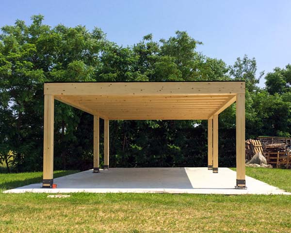 Autocover Cube 2+1 posti in legno naturale – C02110 Autocover Cube 2+1 posti in legno naturale – C02110